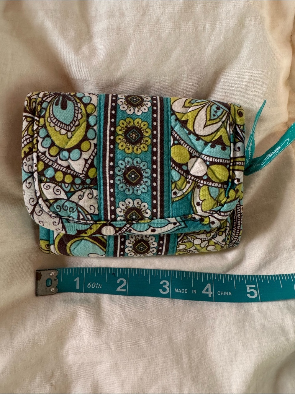 Vera Bradley Peacock Tri-fold Wallet - Picture 6 of 6